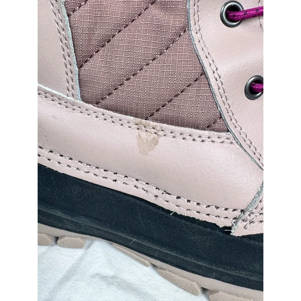 All In Motion Sklylar Girls Snow Boots 4 Pink Blush Leather‎ Thermolite Winter